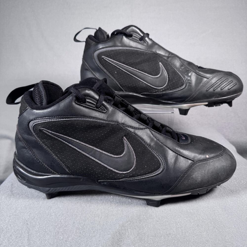 Nike Air Zoom Cooperstown Shoes Mens Size 12 Black Baseball Cleats 311818-001 SF
